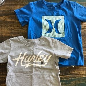 2 Hurley boys shirts size 5 & 6